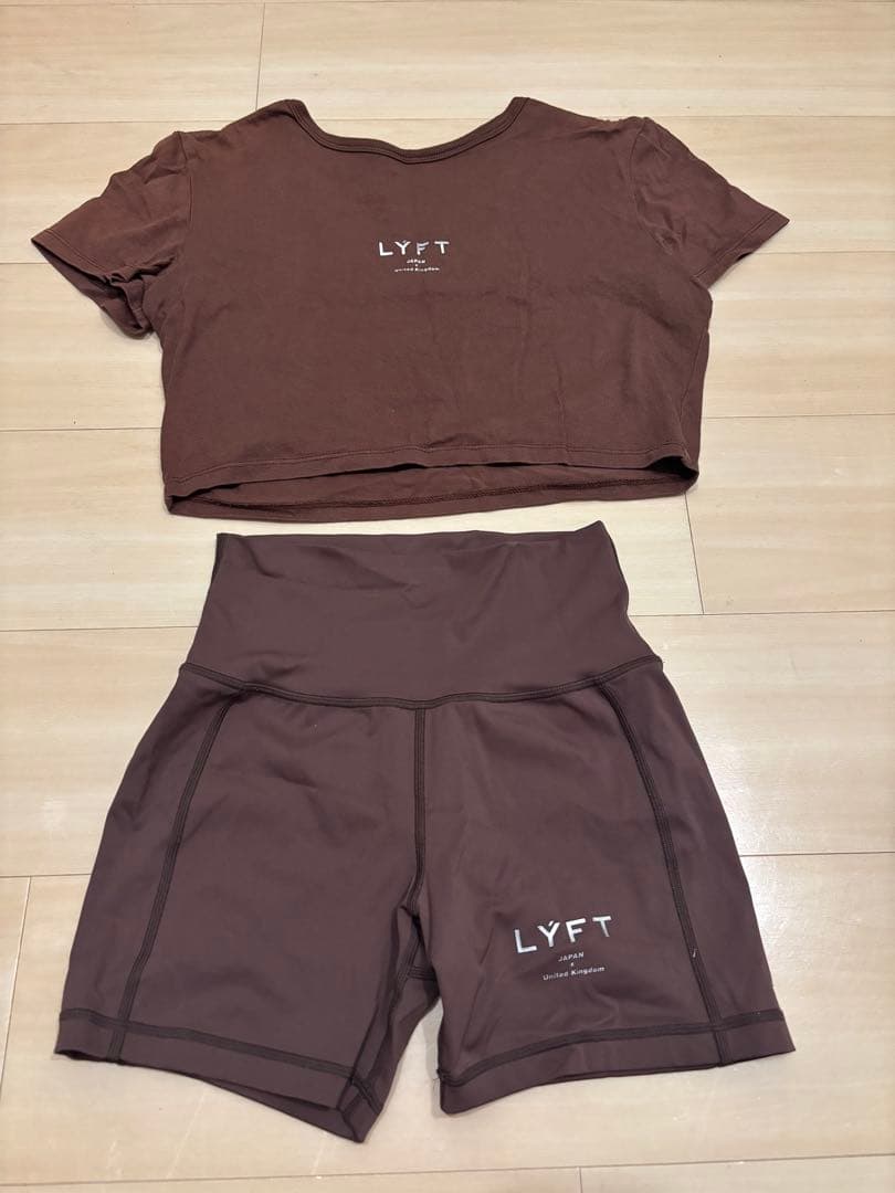 LYFT ブラウン トレーニングウェア セット M