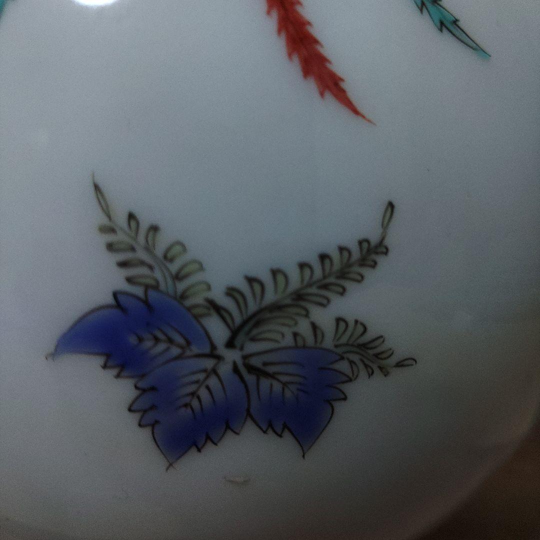 人間国宝　13代酒井田柿右衛門　鳳凰文草花文花瓶　作家者