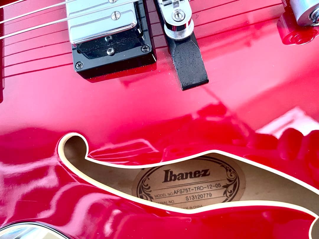 Ibanez トレモロ付きフルアコ　AFS75T-TRD-12-05