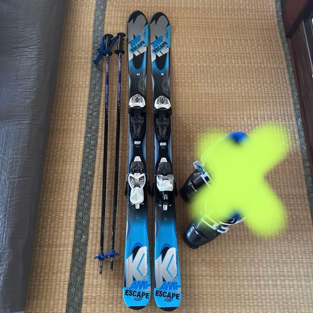 【スキー板&ストック】K2 AMP ESCAPE スキー板 123cm