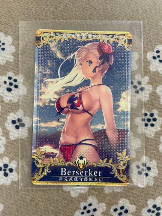 水着武蔵最終再臨フェイタルカード＆英霊華像