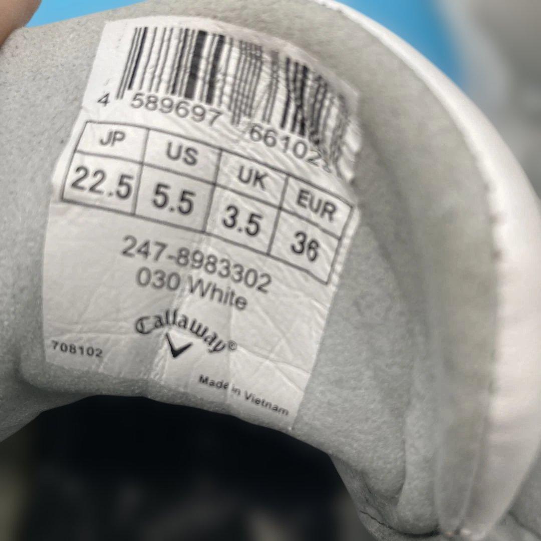【美品】キャロウェイcallawayゴルフシューズハイカット22.5cm 石川遼