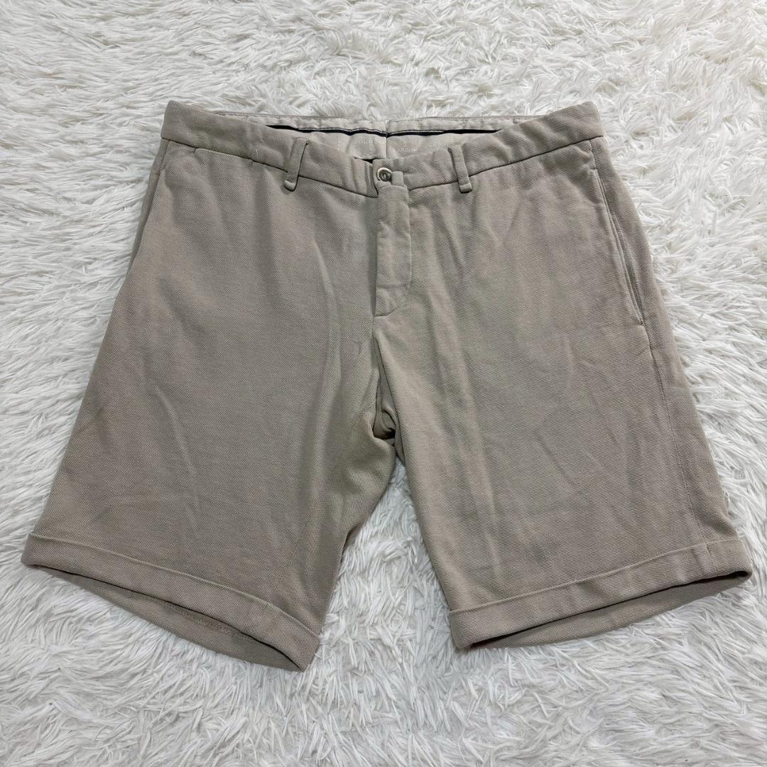 LARDINI　ベージュ コットン混紡 パンツ　50 リネン 麻