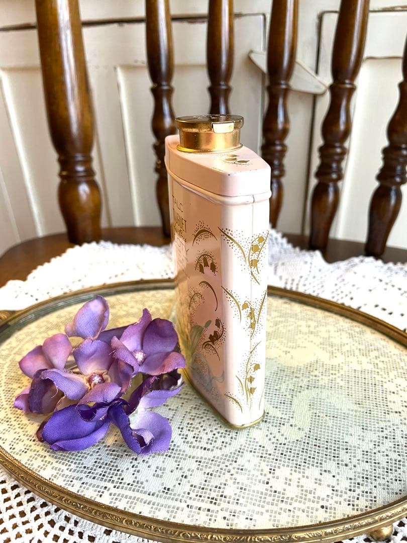 ♡ 美品　アンティーク　COTY 鈴蘭　タルク缶　パウダー缶　パヒュームボトル