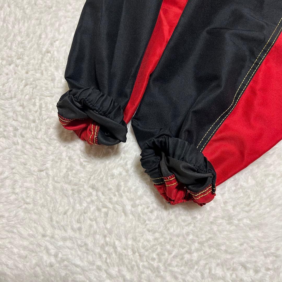 ミズノ MIZUNO タフブレーカー ウインドブレーカー 上下 黒/赤 L