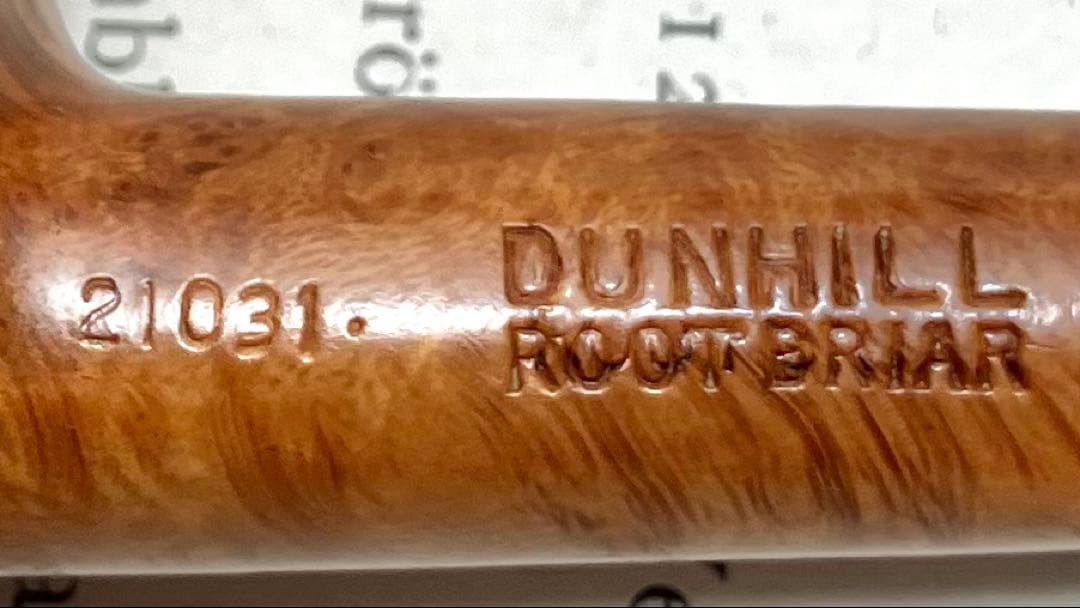 美品 ダンヒル ルートブライヤー スムース ビリヤード パイプ 21031