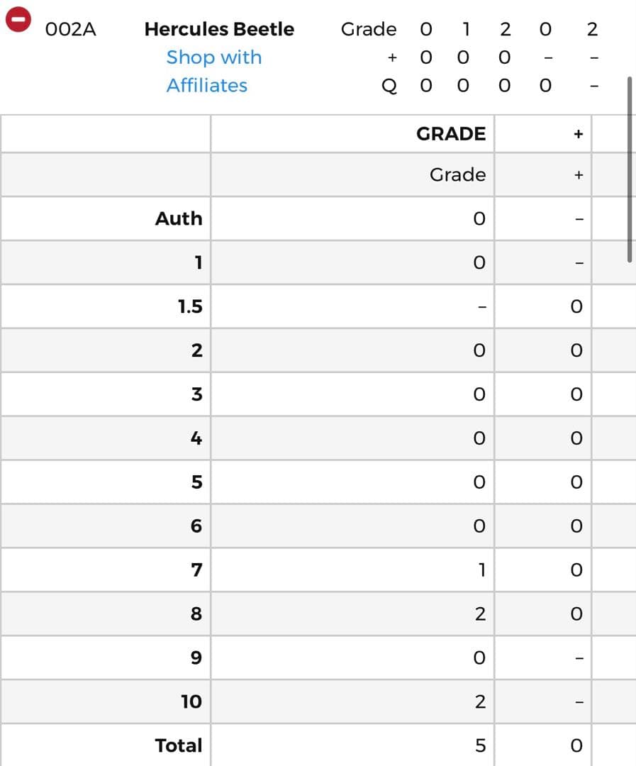 【PSA10鑑定】ムシキング◆2003年秋 ヘルクレスオオカブト バーコードキラ