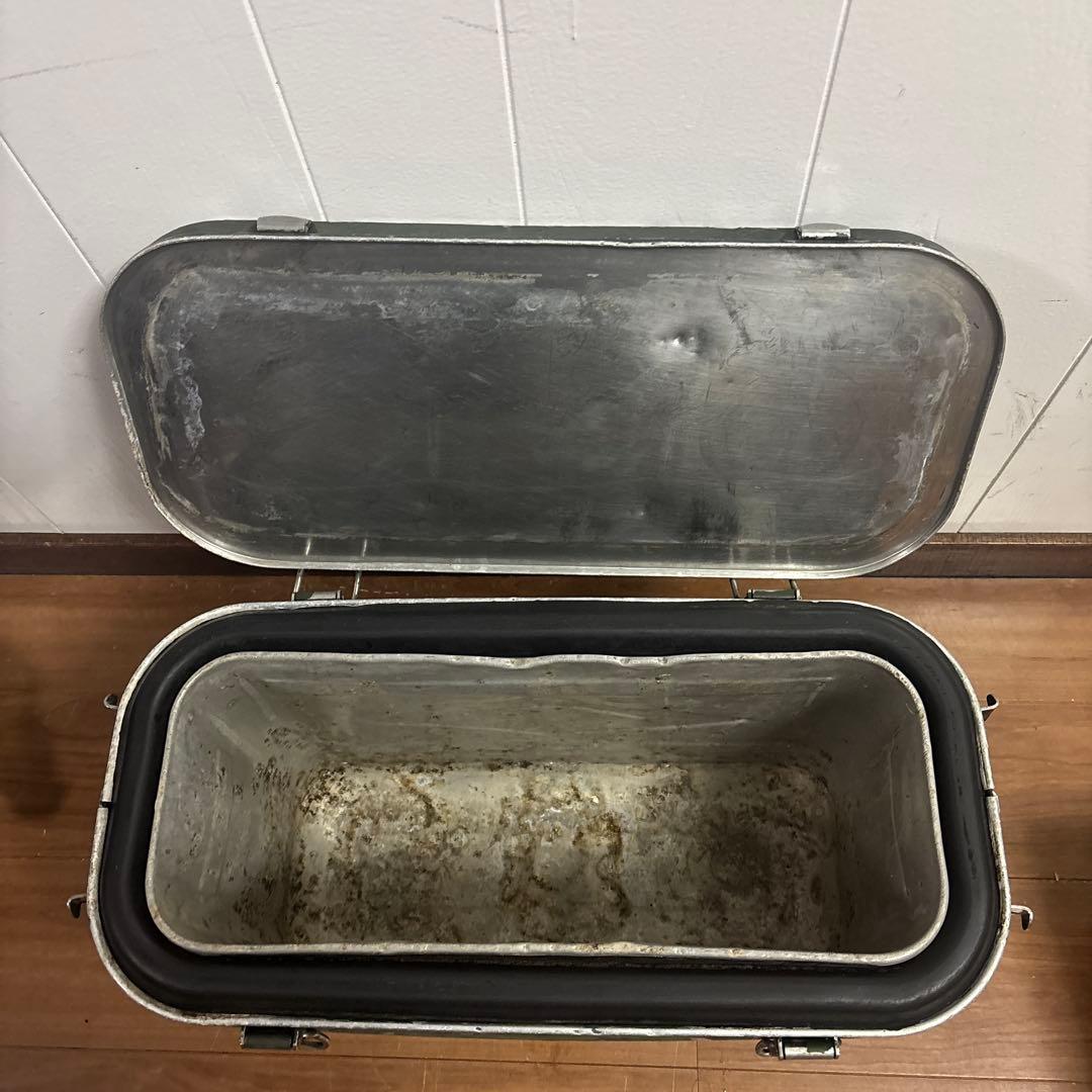 米軍　実物　US フードコンテナ ODグリーン 89年　送料無料