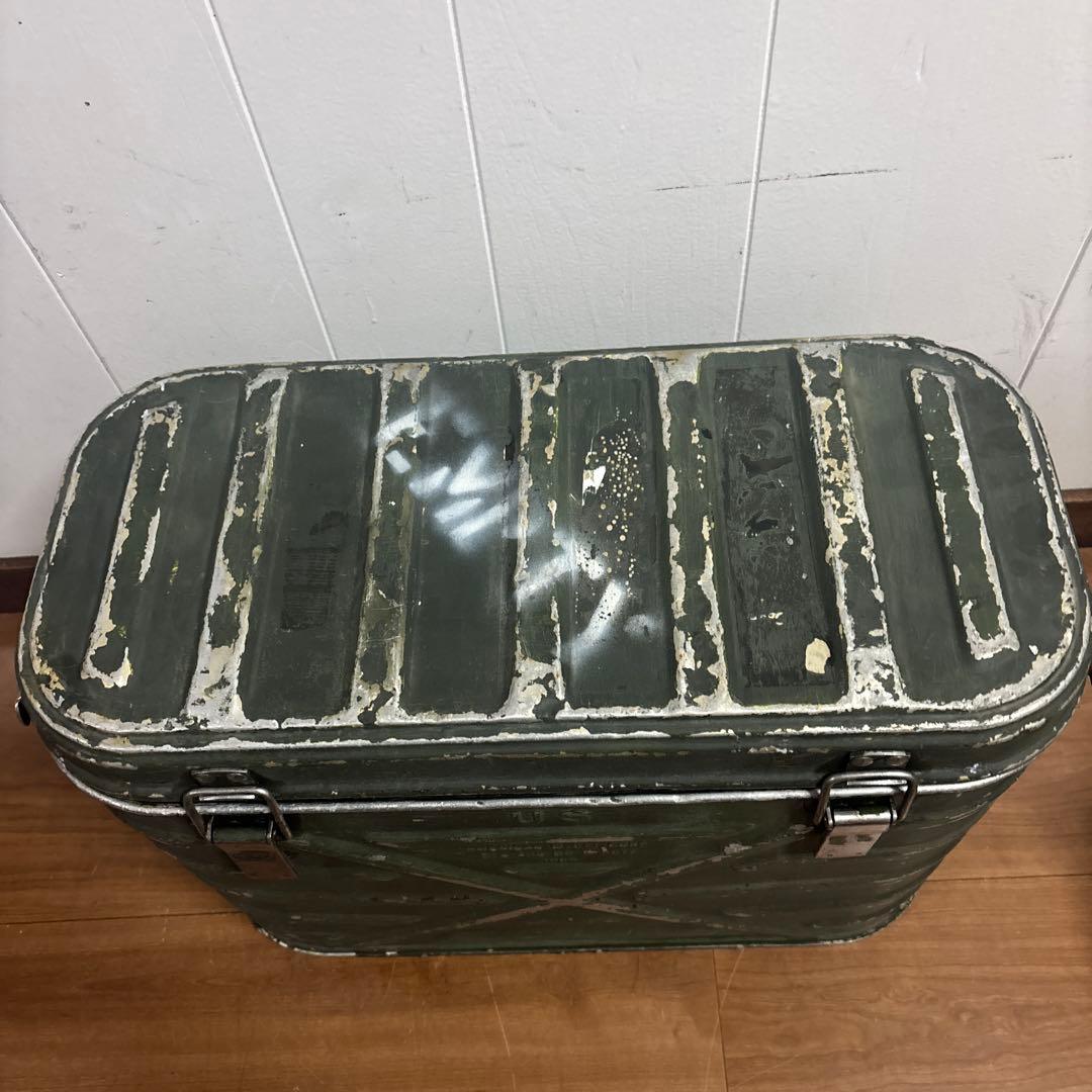 米軍　実物　US フードコンテナ ODグリーン 89年　送料無料