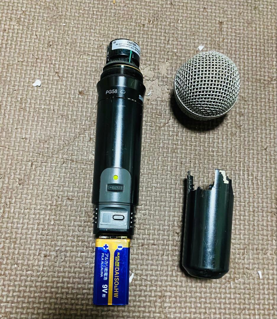 Shure PG58 ワイヤレスマイク,動作確認済み。