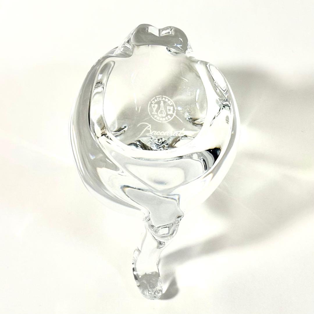 バカラ　ミニマルズキャット　クリスタルオブジェ　クリア　置物