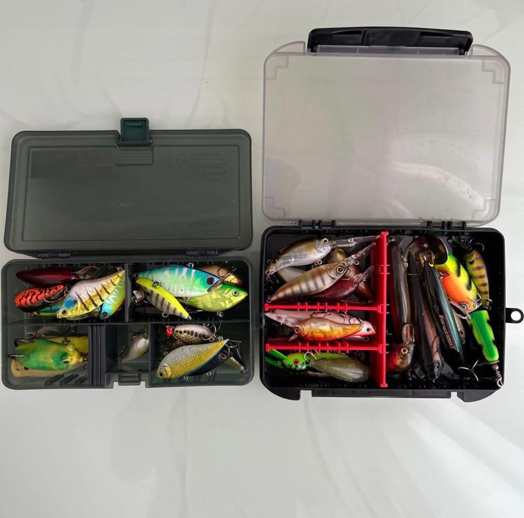 ワーム　ルアー　フック　フックケース　リール　16メタニウム　バス釣り引退セット