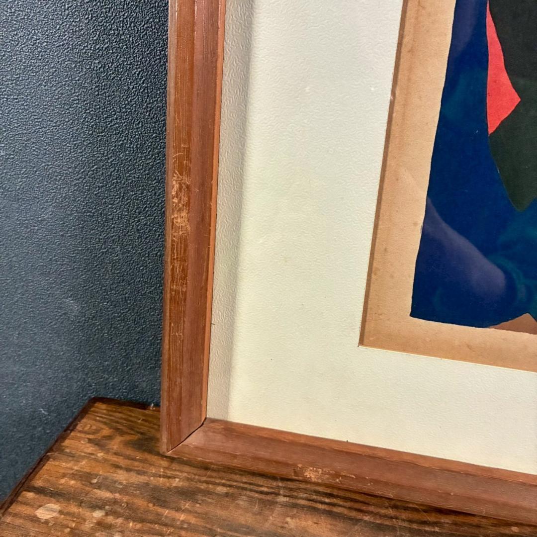 竹久夢二「治兵衛」木版画 やなぎや版 柳屋版 1914年 大正ロマン 希少版画