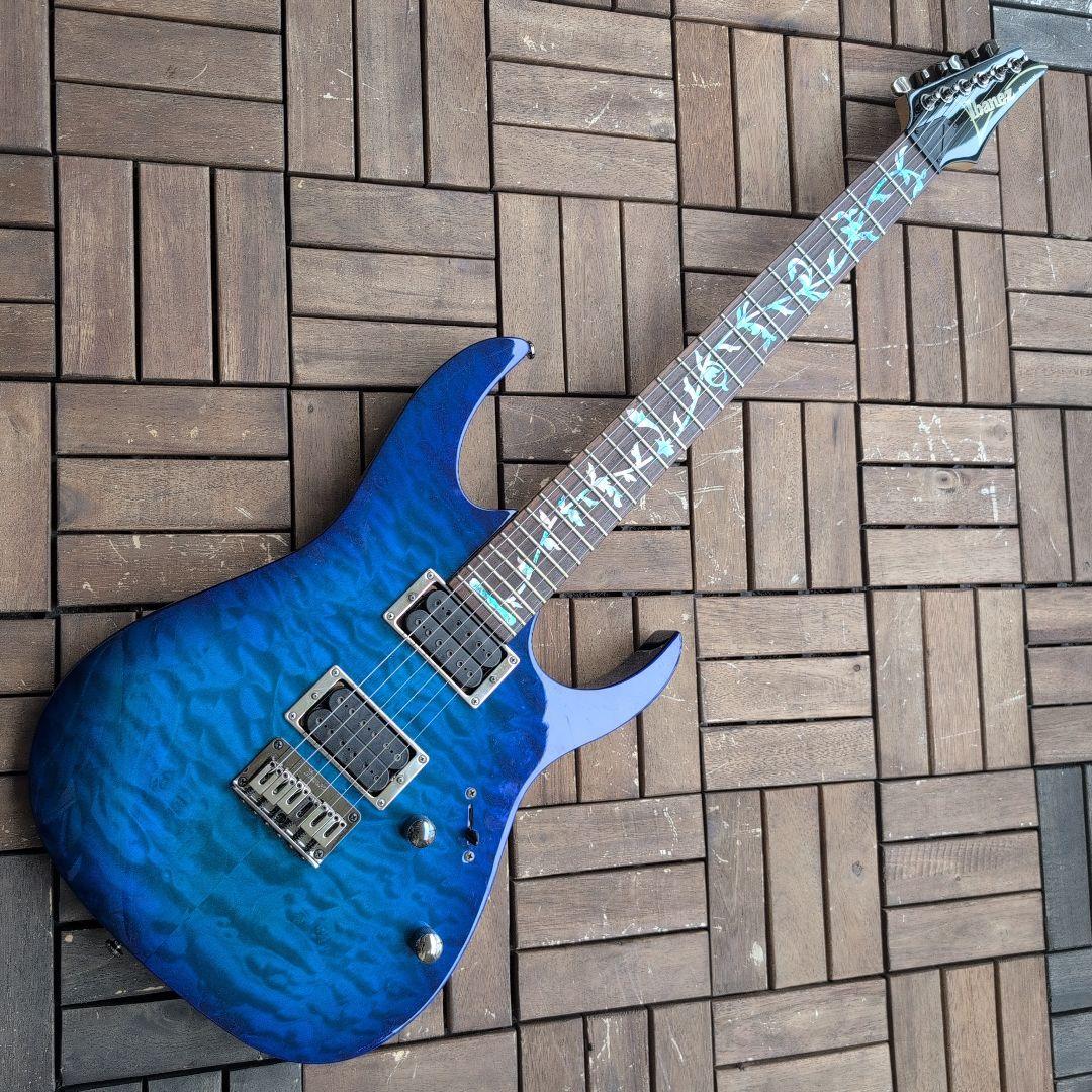 ibanez RG421QM 指板のツリー・オブ・ライフはシールです。