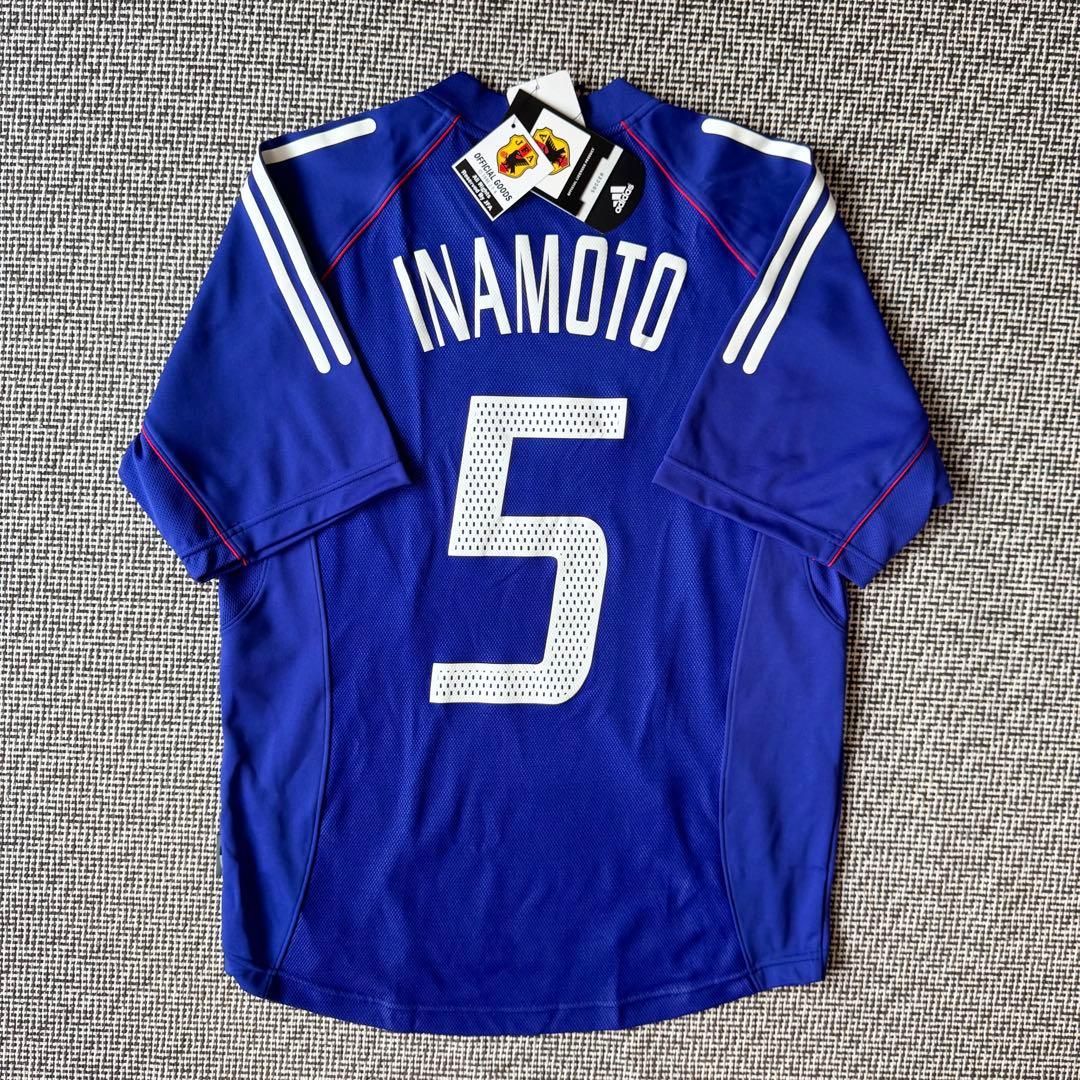 【新品タグ付き・デッドストック】稲本潤一 ＃５ 日本代表（H）２００２日韓W杯