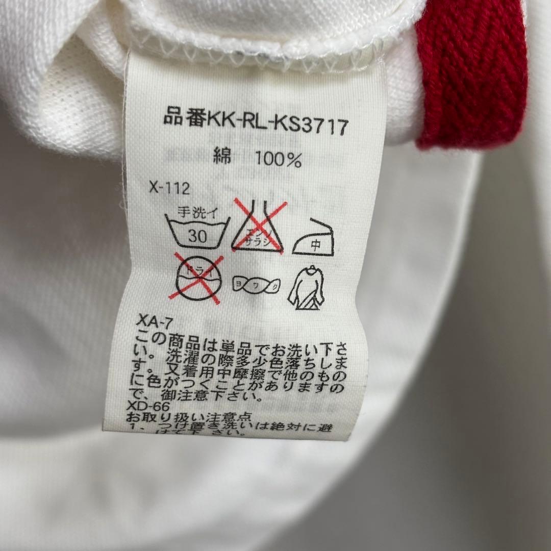 黒白POLO ポロ Ralph Lauren ラルフローレン 長袖ラガーシャツM