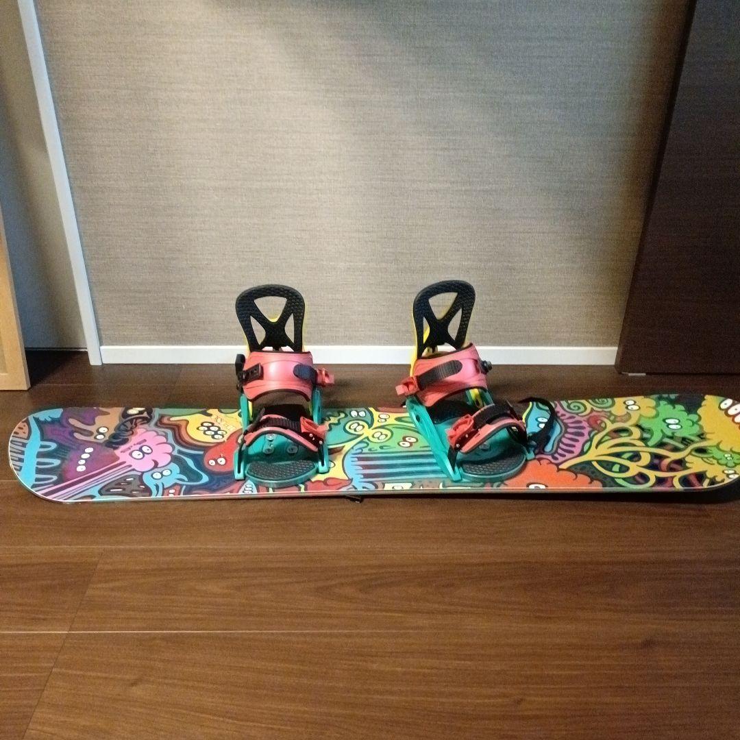 キッズ用120センチ　　カラフル スノーボード ビンディング