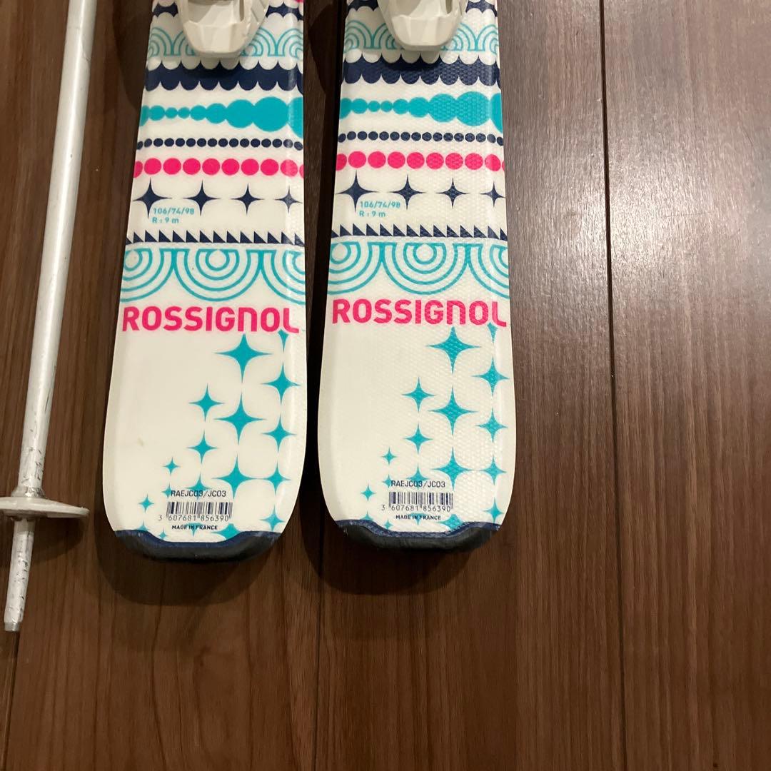 スキー板　キッズ　ロシニョール　116cm ストック