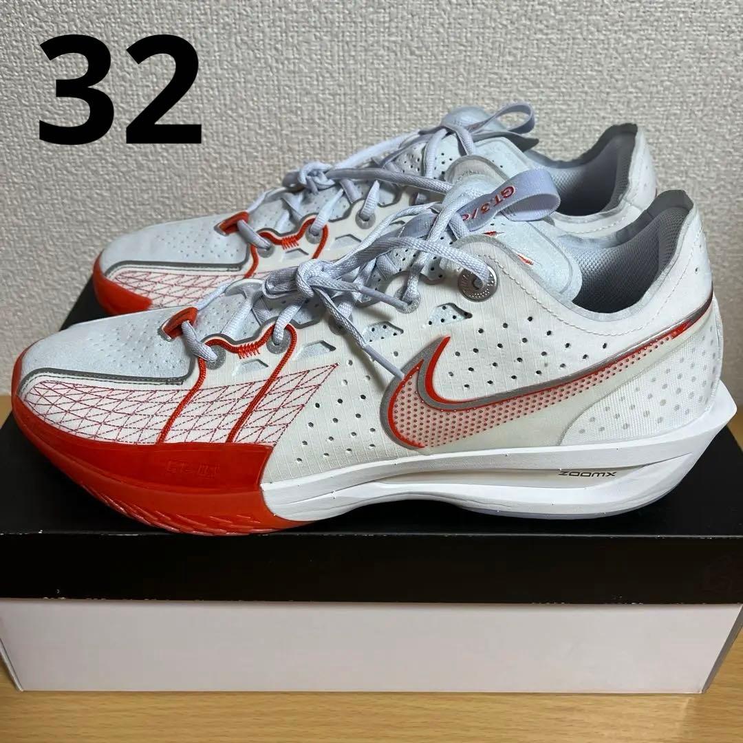 新品 NIKE AIR ZOOM G.T. CUT3 白赤 32cm