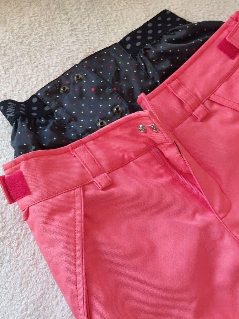 ネイビー/ピンク スノーボードウェアセット　Lサイズ