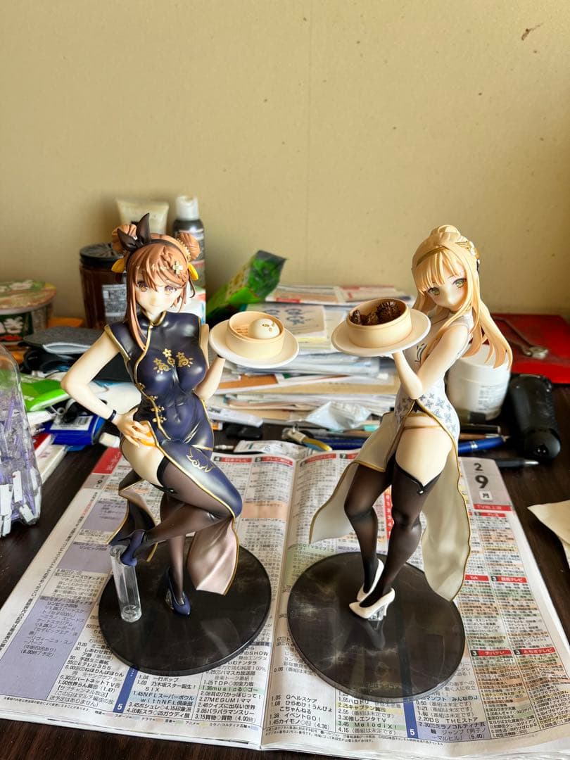 フィギュアセット チャイナドレスとカジュアル&水着ライザ