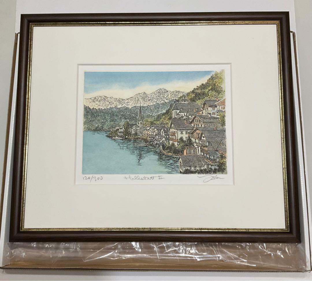 絵画・額縁・版画・織田 義郎・新品未使用・エッチング・美術品・インテリア・雑貨