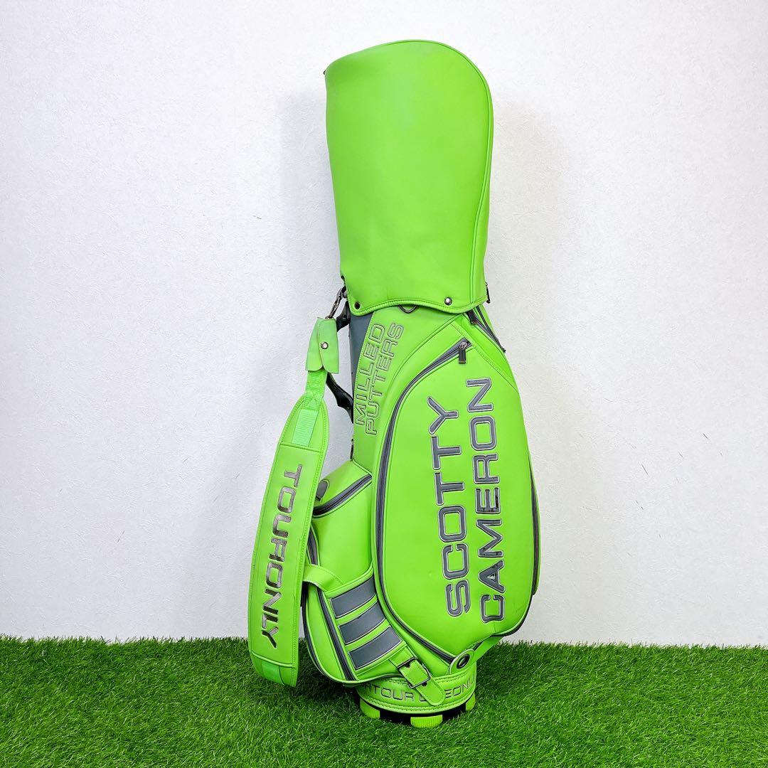 スコッティキャメロン サークルT スタッフバッグ キャディバッグ　ライムグリーン