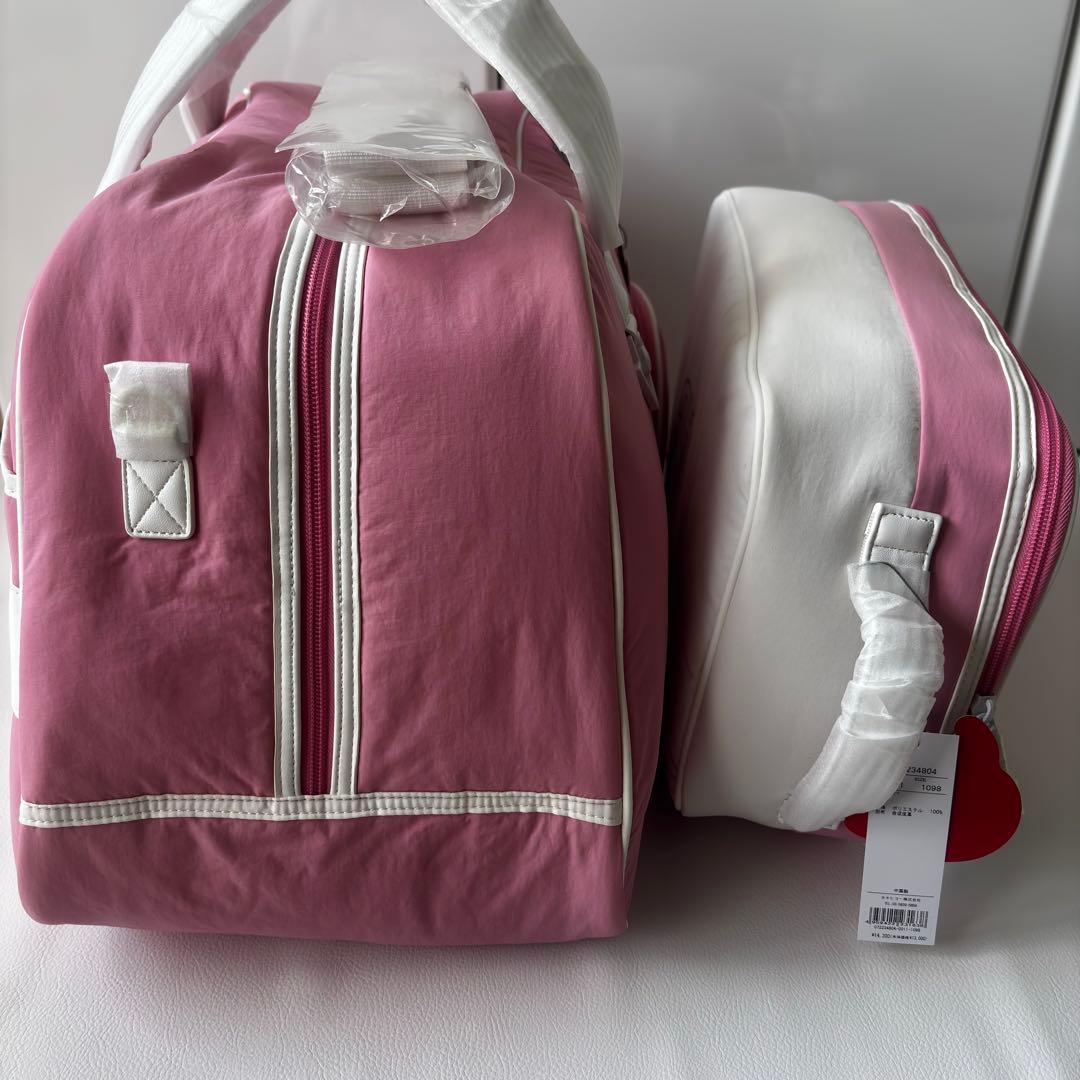 【新品】WAAC レディース　ボストンバッグ　シューズバック　ピンク　2点