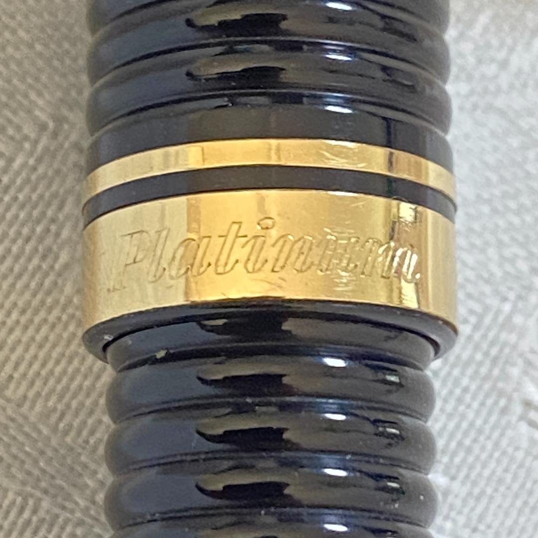 万年筆 PLATINUM #3776 ギャザード 初期 14K 太字