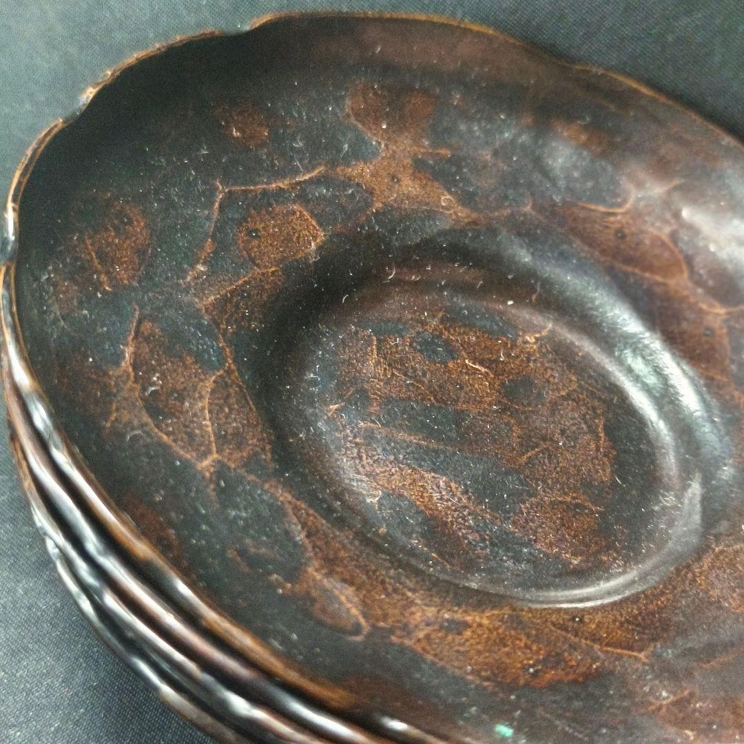 茶道具 唐金茶托 鎚起銅器 重弘造 明治骨董 桐箱 蒐集家放出美品 古美術