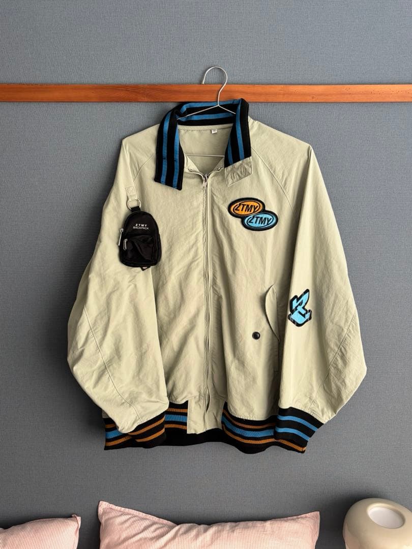 ずとまよ テクノプア バーシティジャケット Light Gray XLサイズ