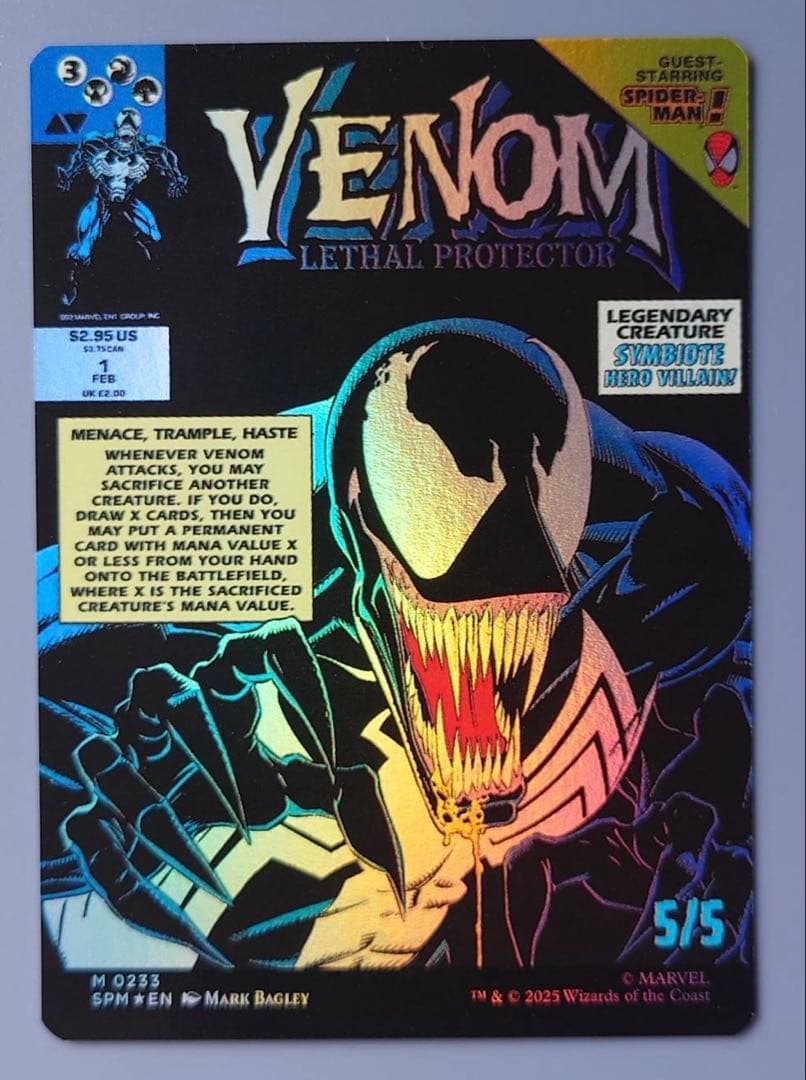 未使用 エディ ブロックリーサルプロテクター ヴェノム ボーダーレス Foil