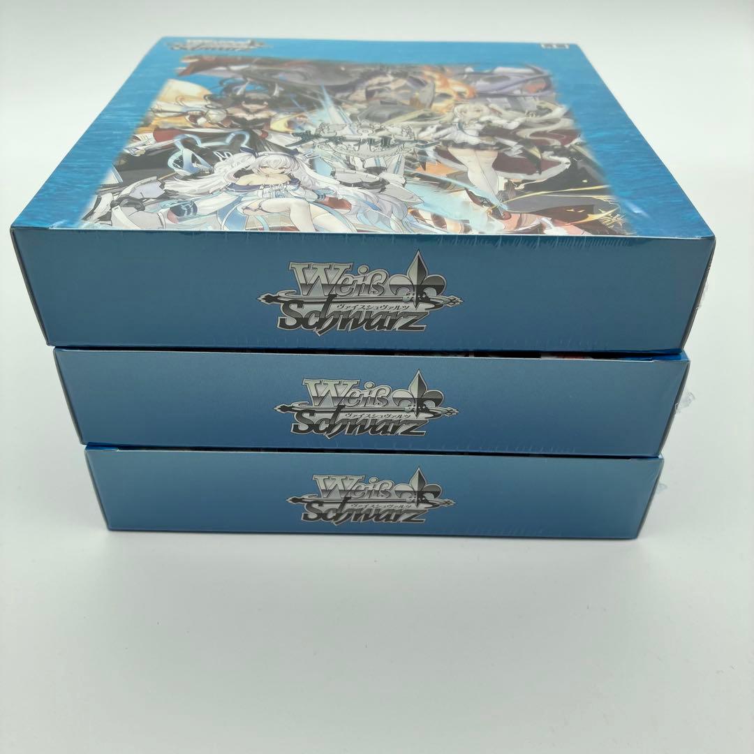 新品未開封シュリンク付 初版 ヴァイスシュヴァルツ アズールレーン 3box
