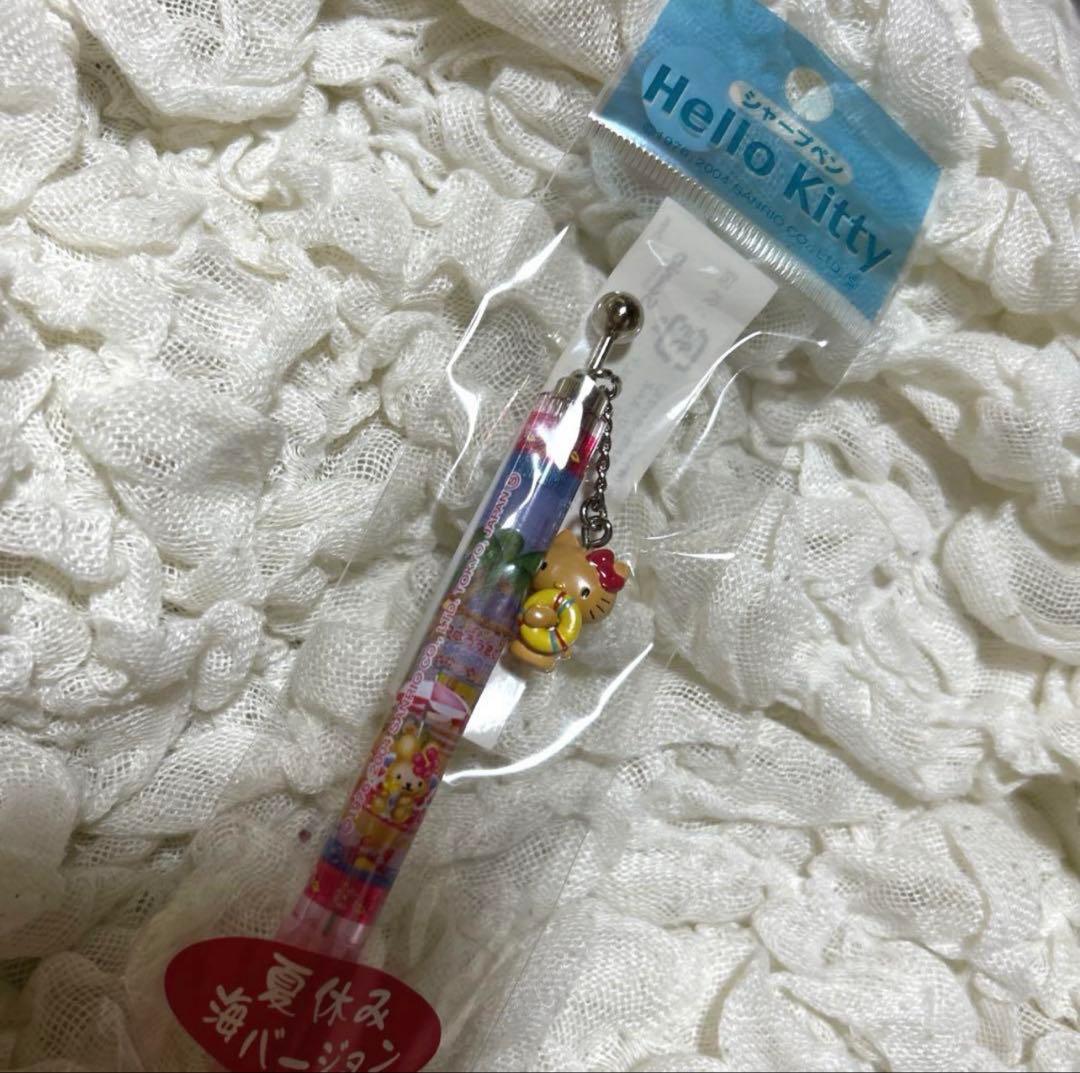 日焼けキティ 夏休み 海バージョン シャープペン 浮き輪