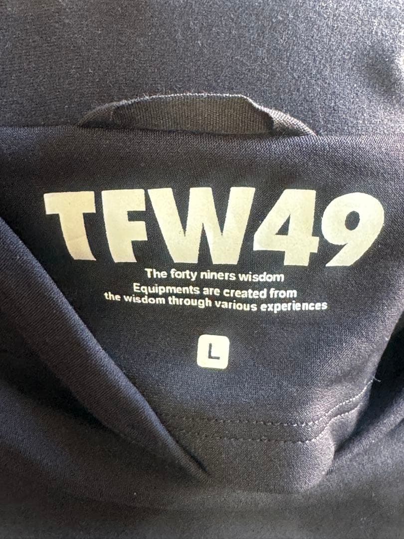 メンズウェア TFW49 LS BRUSHED HOODIE L NAVY