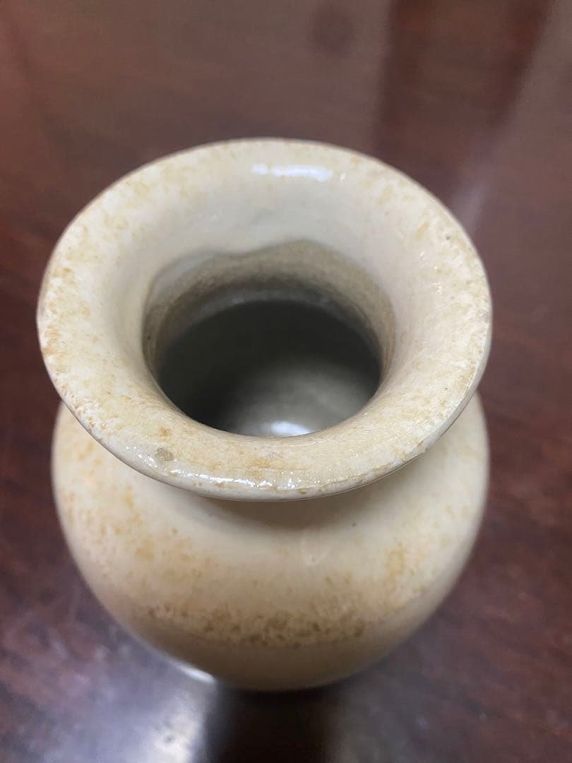 中国古美術　宋時代　古陶磁器　磁州窯　白釉　壺