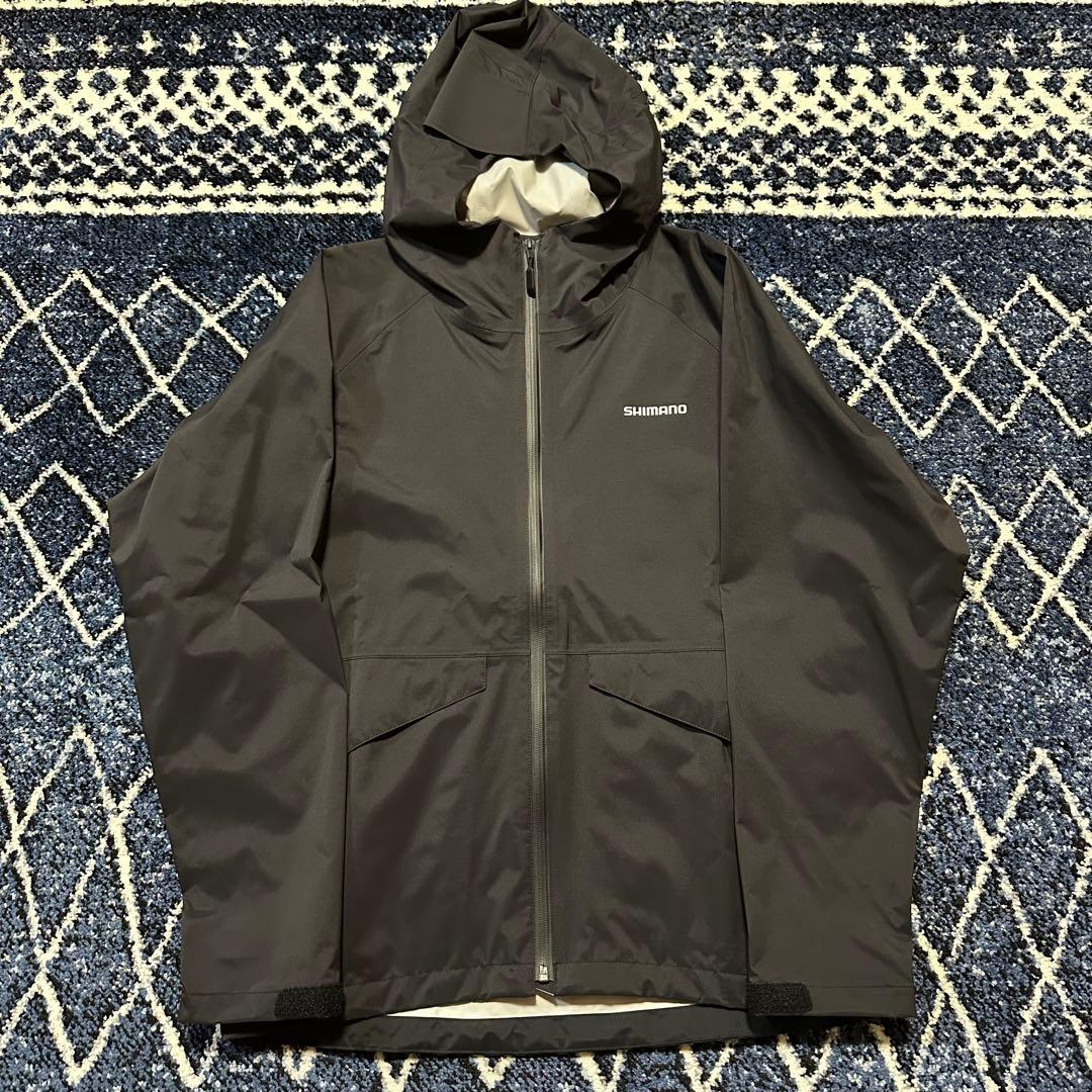 tr103SHIMANOレインウェア上下セットブラックグレー RA005V