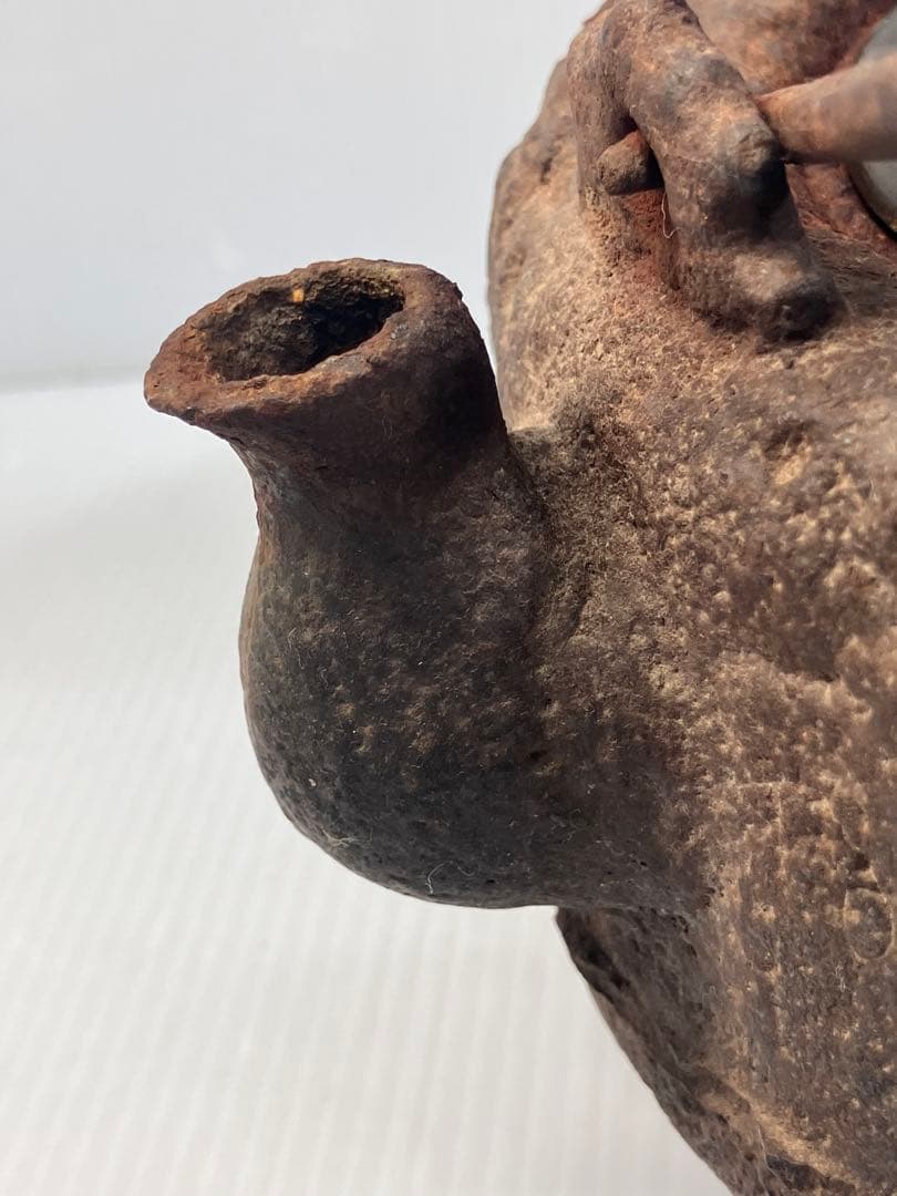 A【鉄瓶 / 薬缶/急須】工芸品 囲炉裏　金属工芸 アンティーク