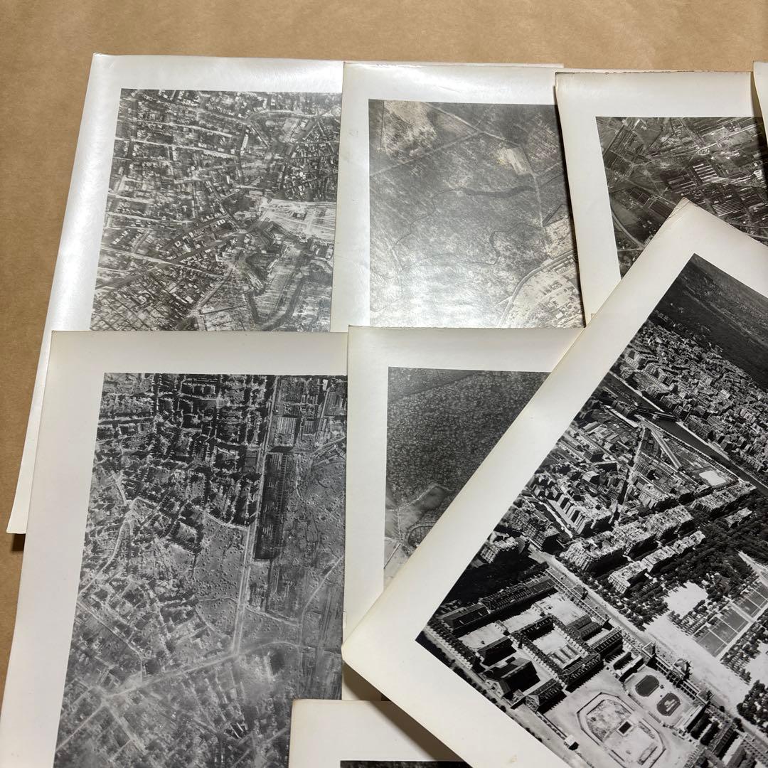 【戦争•写真】終戦前後の航空写真16枚 ドイツ フランス 米軍