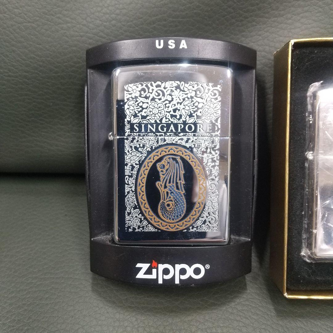 Zippo シンガポールデザイン ライター セット