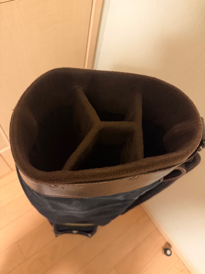 【希少品】エヴィス（EVISU）フード一体型キャディバッグ・デニム生地