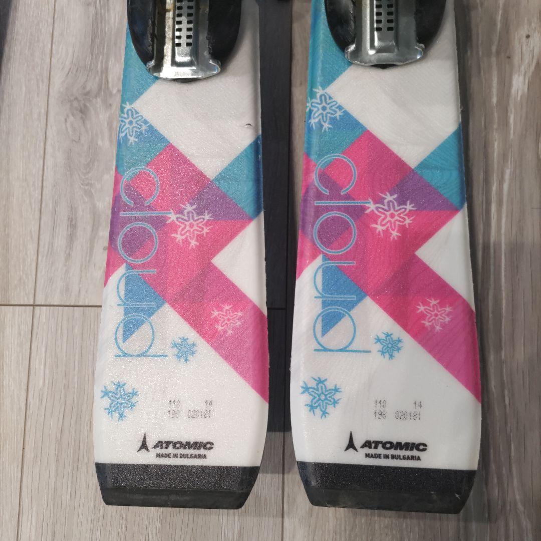 【子供用】スキー板110cm 靴20cm ストック85cmセット