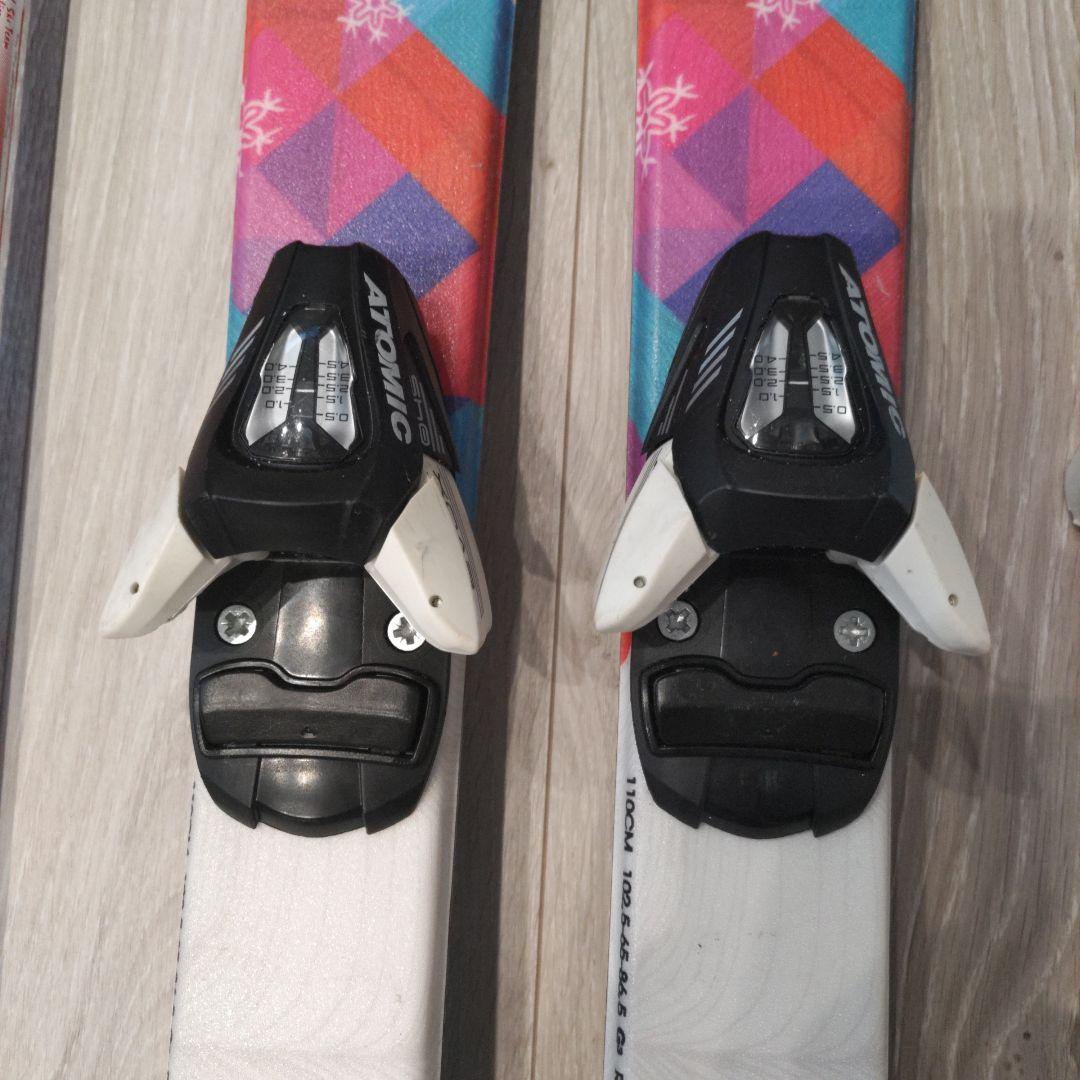 【子供用】スキー板110cm 靴20cm ストック85cmセット