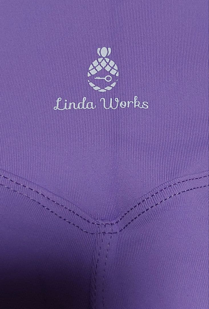 Linda Works ヨガウェア すみれ ハートレギンスsize M
