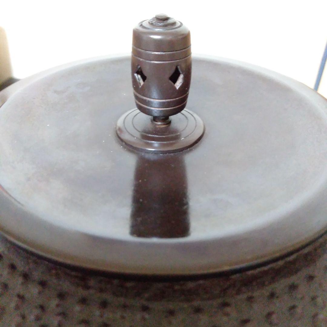 釜師　辰敏造　筒霰釜