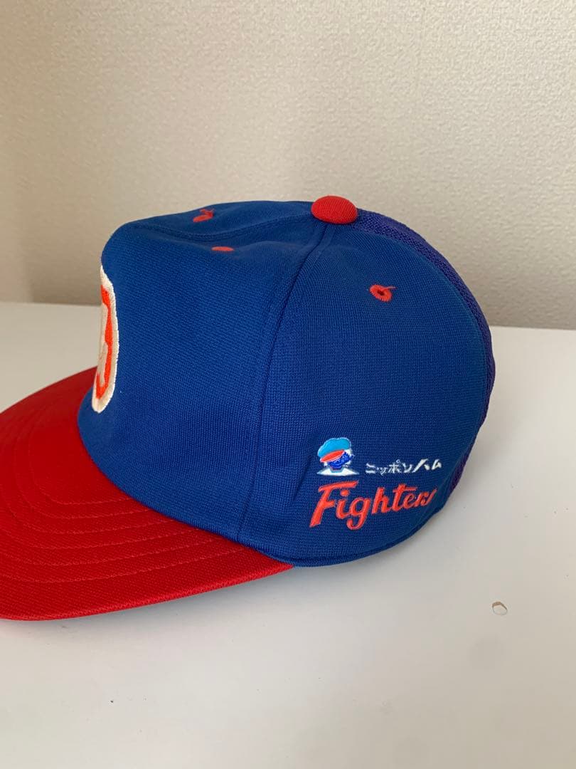 【70s】メッシュキャップ 刺繍ロゴ プロ野球 帽子 ヴィンテージ