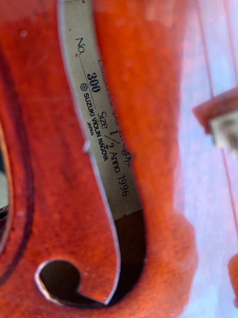 スズキ　バイオリン　2/1 サイズ　昭和　約30年前の購入　眠った楽器に♪を