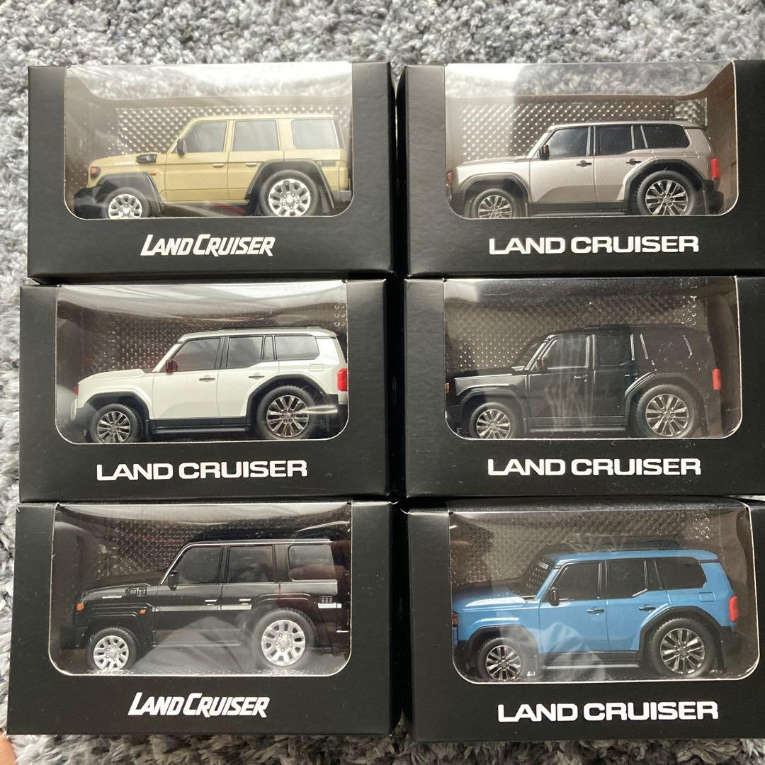 トヨタ 250・70型ランドクルーザー　プルバックミニカー　セット