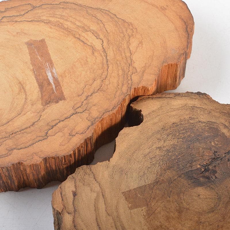 煎茶道具　天然木　飾台　香炉台　2点　まとめて　V　5481