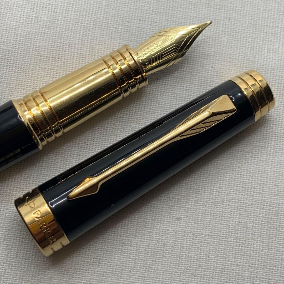 パーカー　プリミエ　万年筆　18K 字幅M ブラックラックGT